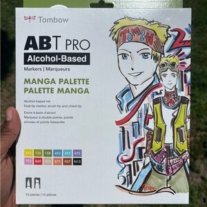 ABT PRO Alcohol-Based Marker, Manga, 12 Pack